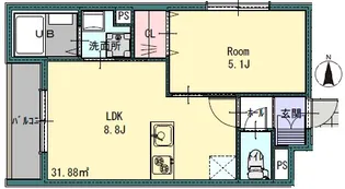 (仮称)Profumoプロフーモ【1階】の間取り