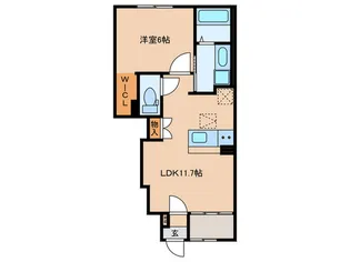 リバーサイド ゆう【2階】の間取り