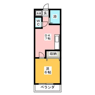 コーポ田専【2階】の間取り