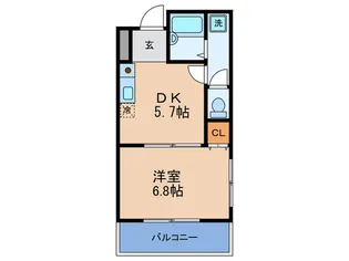 プルス塚本【3階】の間取り