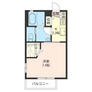 カーサスミレ【1階】の間取り