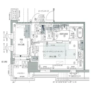 プラウドタワー仙台晩翠通サウス【3階】の間取り