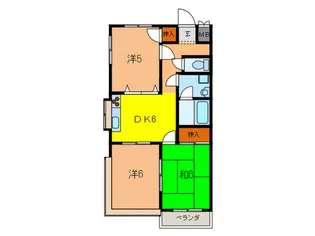 第2トキワハイツ【3階】の間取り
