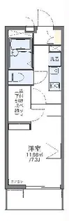 レオパレス錦【1階】の間取り