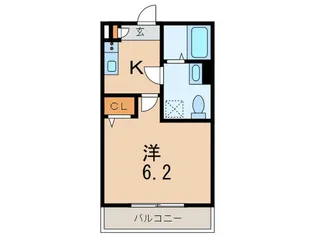 レジーナ里中【2階】の間取り