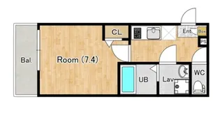 ジーメゾン八王子散田【3階】の間取り