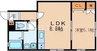 プランドルII【1階】の間取り