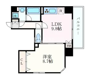 Gramercy Shiromi-dori【3階】の間取り