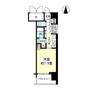 アンビエンテ四ツ橋【13階】の間取り