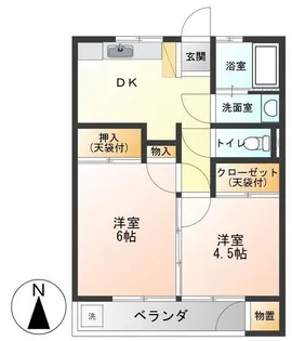 コーポ奥隅【3階】の間取り