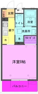 Diversita鉈屋町【1階】の間取り