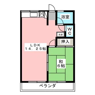 シティハイムフローラB【2階】の間取り