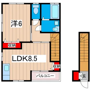 リッツガーデンB【2階】の間取り