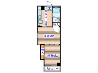 ひらのビル【4階】の間取り