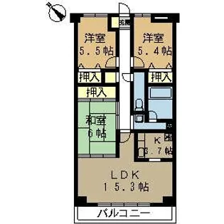 CASSIA八千代緑が丘【9階】の間取り