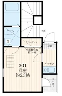 Amitie Ojikamiya(アミティ王子神谷)【3階】の間取り