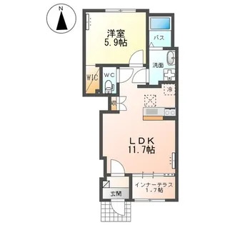 コンテント【1階】の間取り