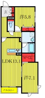 パインコート滝野川【1階】の間取り