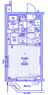 ガーラ・ステーション横浜大口【4階】の間取り