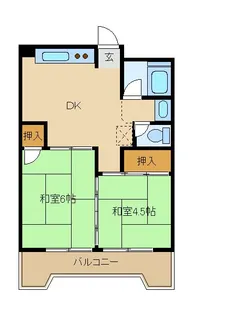 矢澤ハイツ【4階】の間取り