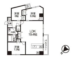 アイディールマキ8【2階】の間取り