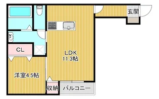 リーブス大橋【2階】の間取り