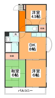 ジョイフルシノ【4階】の間取り