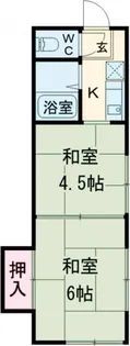 第一コーポプラム【1階】の間取り