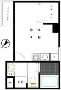 マンション平林【3階】の間取り