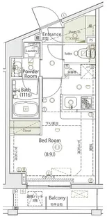 ヴォーガコルテ中村橋【4階】の間取り