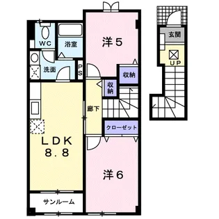 プロムナード・セレノ【2階】の間取り