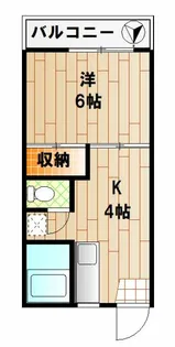 コーポ鈴木B【1階】の間取り