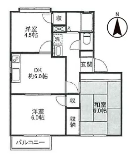 ガーデンハイツ清光I【2階】の間取り