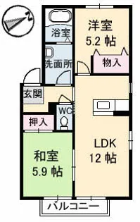 リッシュいずみ【1階】の間取り