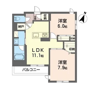 ペイサージュ カリテ【3階】の間取り