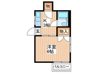 ミタカハイツ大利【1階】の間取り