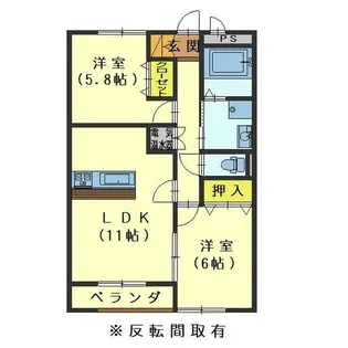 ブランシュール【2階】の間取り