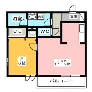 さくらハウス【1階】の間取り