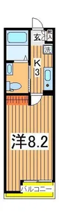 グランディール柏【3階】の間取り