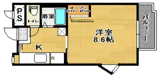 館アズビック【3階】の間取り