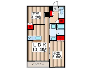 レーベン・ハイム美園I【1階】の間取り
