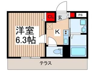 メゾン・ジュジュ与野本町【1階】の間取り