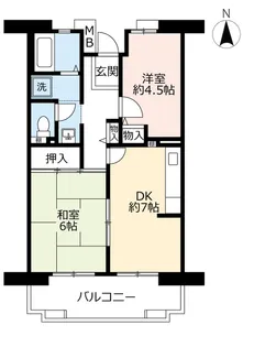 URアルビス寺本【5階】の間取り