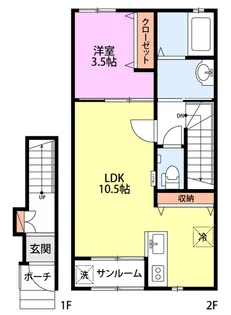 Tourbillon【2階】の間取り