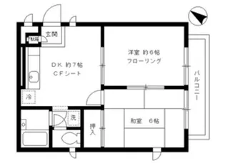 サザンハイツ【2階】の間取り