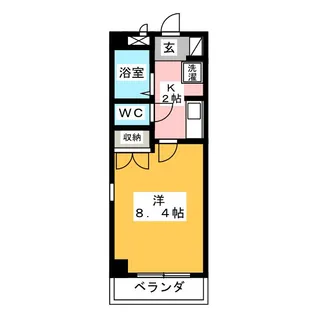 ユースウィル藤塚【3階】の間取り