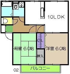 エクレール C棟【2階】の間取り