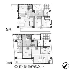 TQ蛎殻町【4階】の間取り