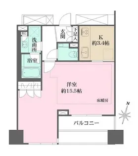 パークハウス平河町【2階】の間取り