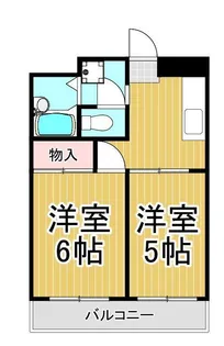 リバティハイツ平野【4階】の間取り